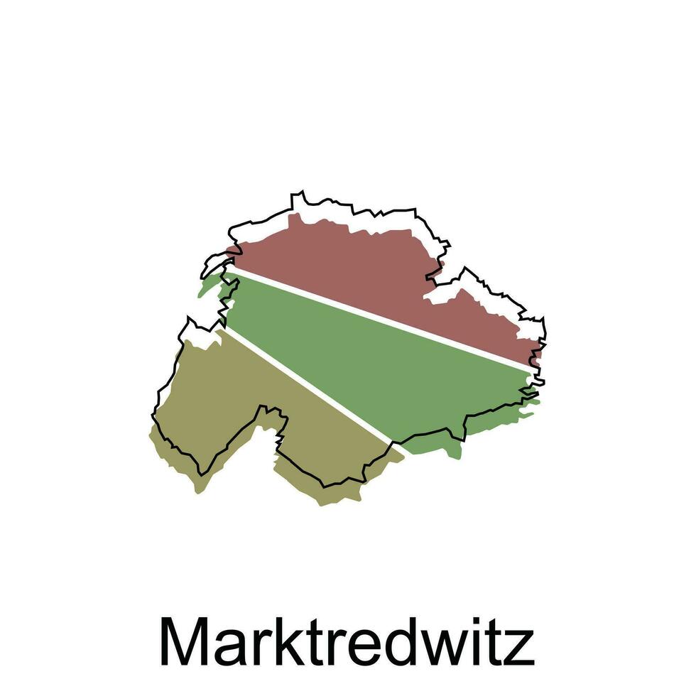 mapa de marktredwitz diseño, mundo mapa país vector ilustración modelo