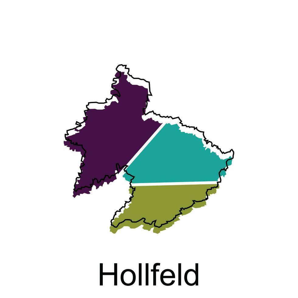 hollfeld mundo mapa vector diseño plantilla, gráfico estilo aislado en blanco fondo, adecuado para tu empresa