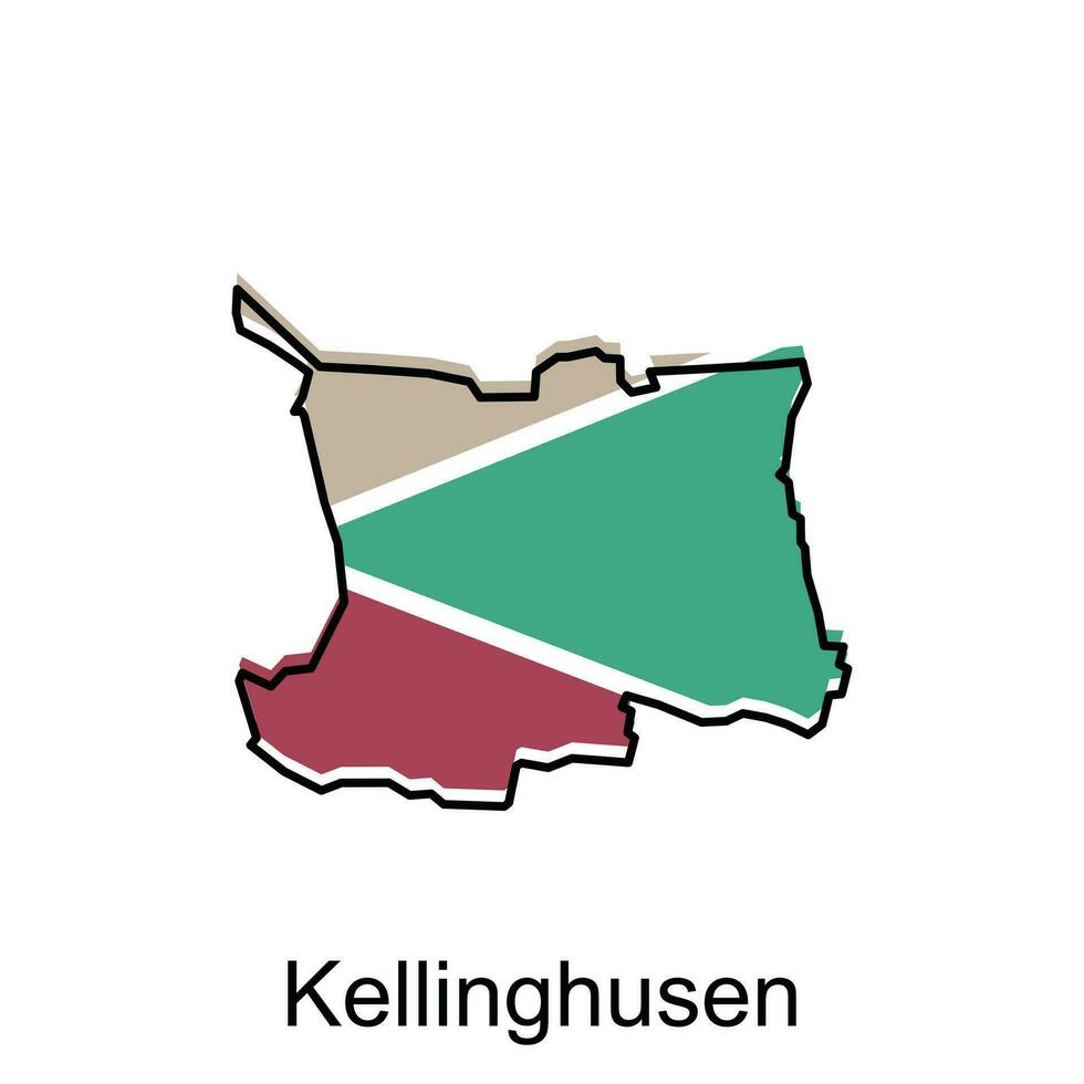 vector map of Kellinghusen. Borders of for your infographic. Vector illustration design template