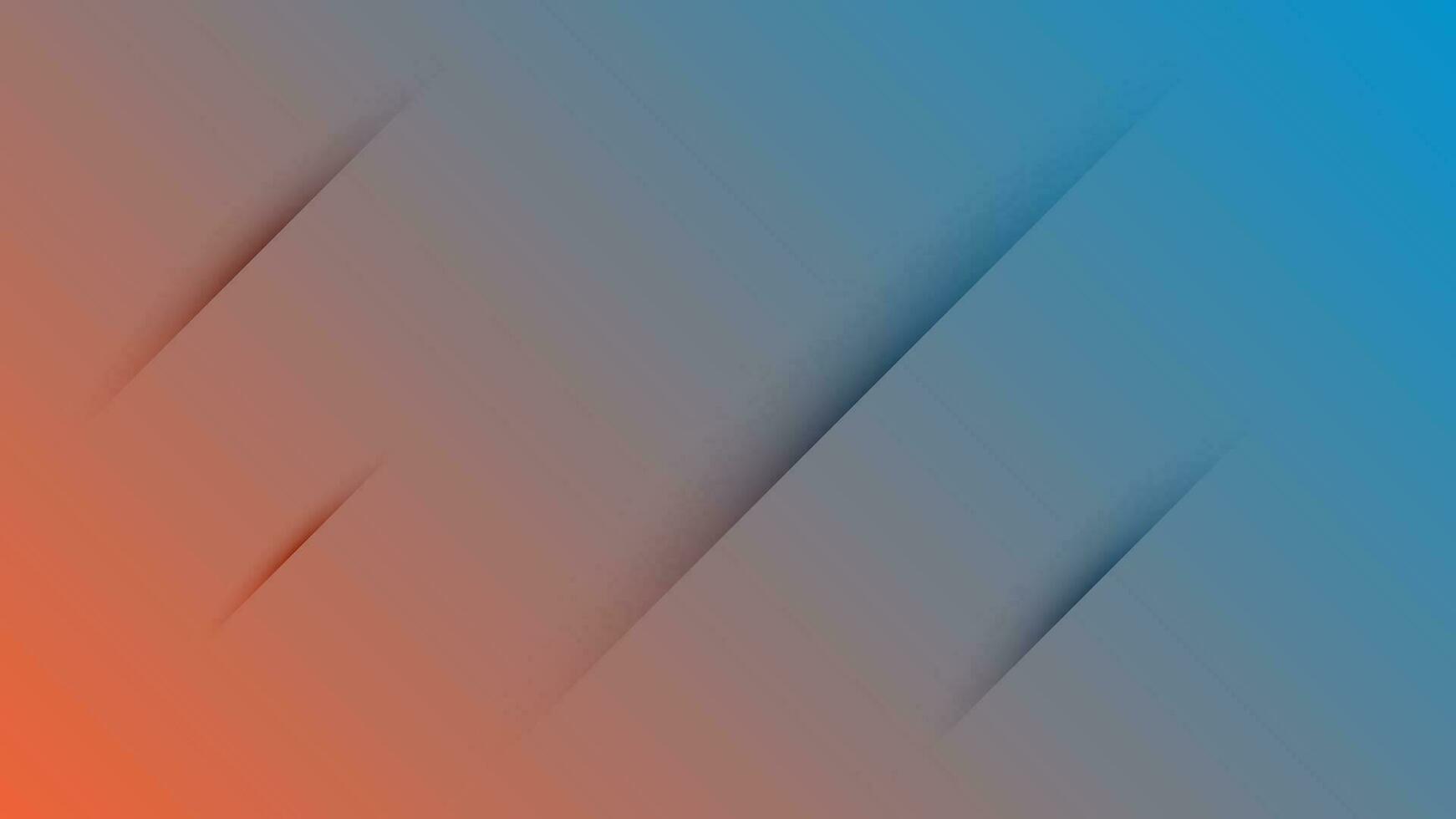 Vibrant and colorful vector blue and orange gradient background for web design and other in sliced style