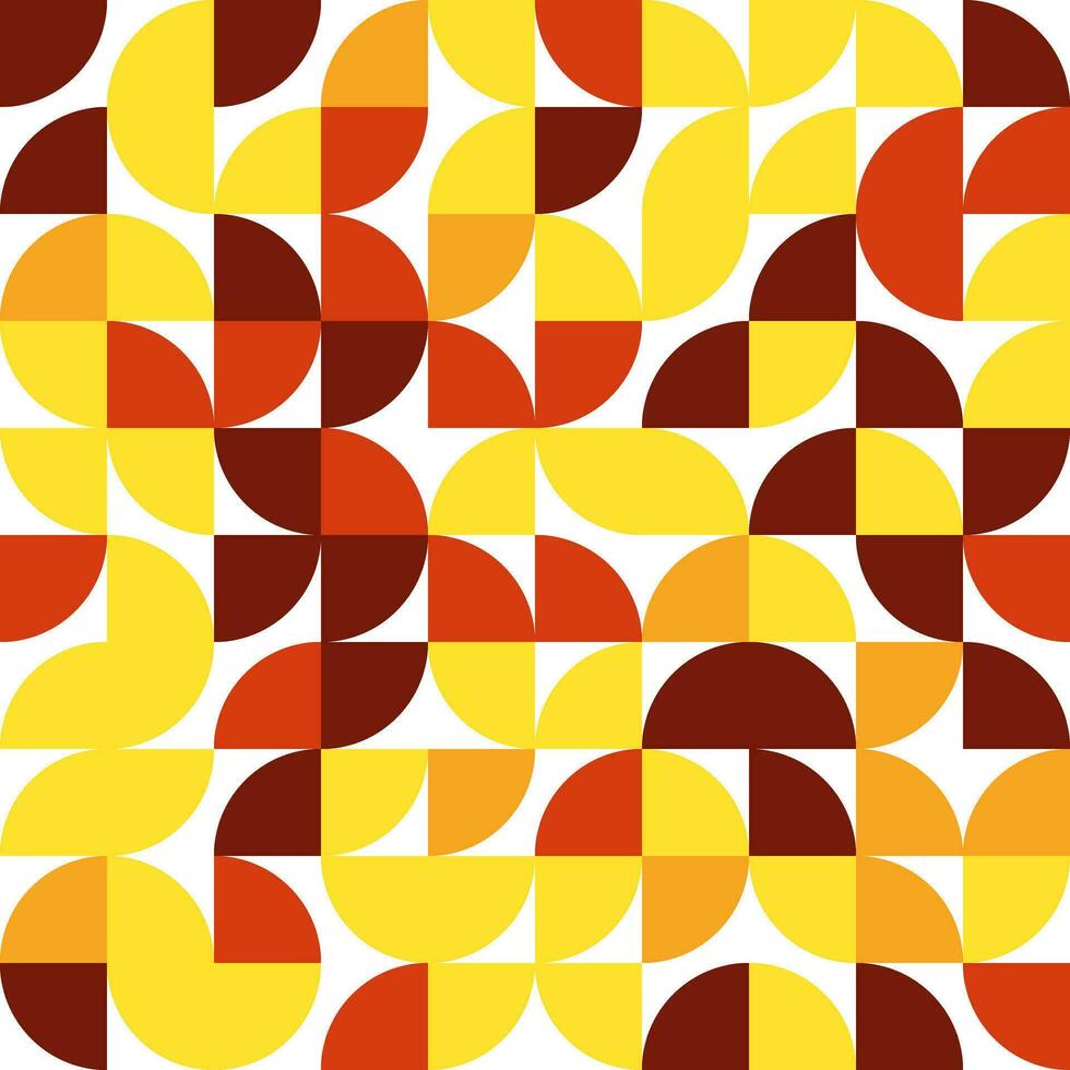 Vector illustration of Abstract pattern background with yellow, brown and red colors