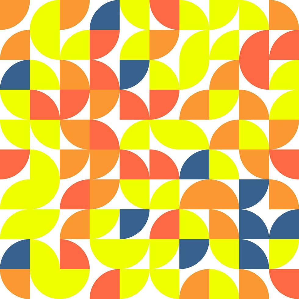 Vector illustration of Abstract pattern background with blue, yellow and orange colors