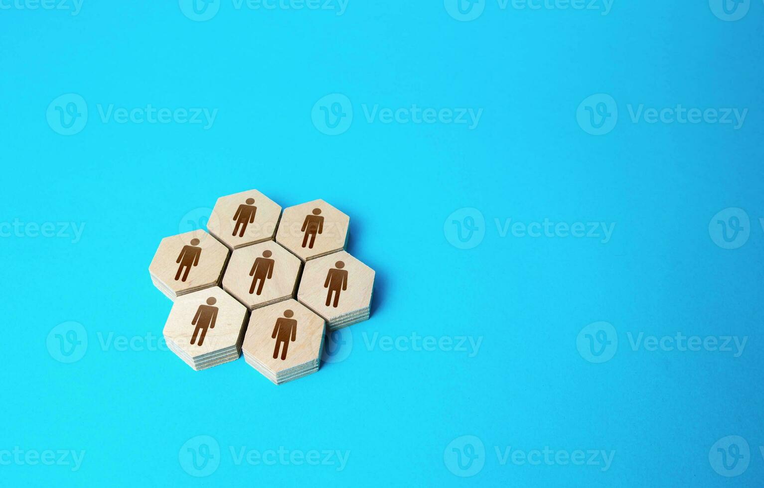United group of people. Social organizations, commercial structure. Business management. Discipline in hierarchy. Unity. Team building, teamwork cooperation. Team organization, joining forces. photo