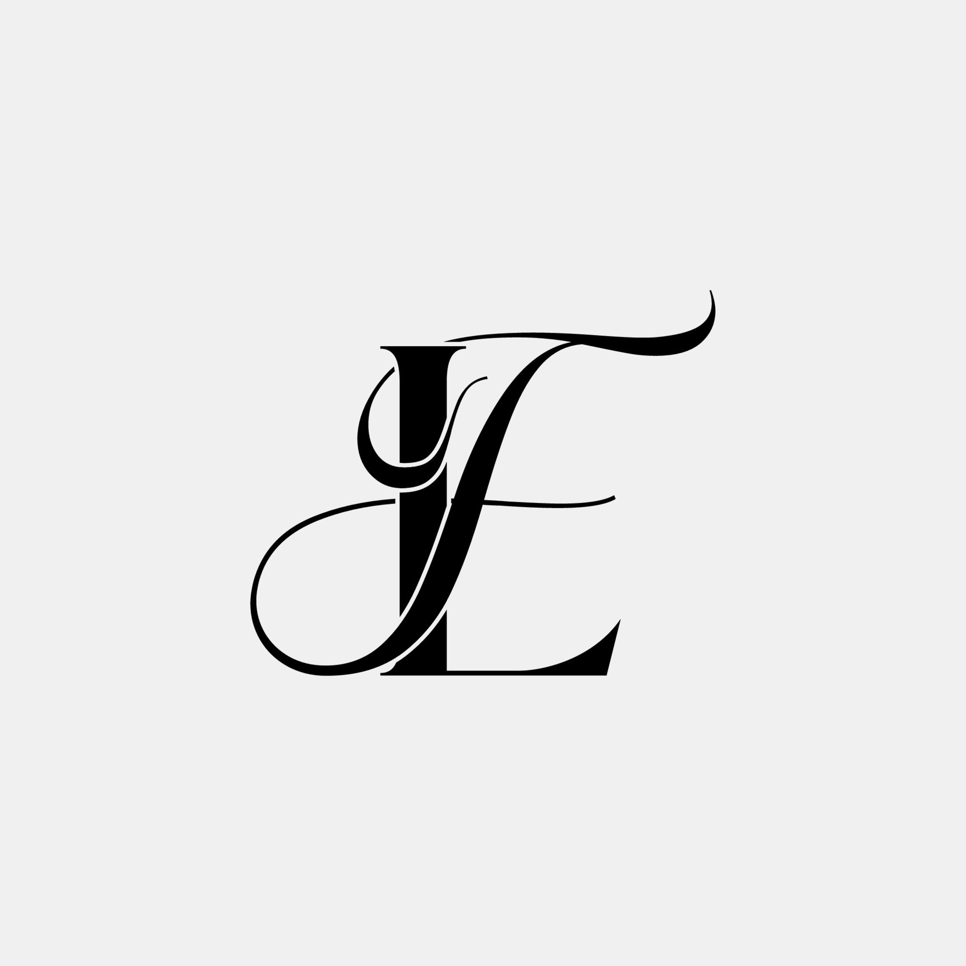 Vetor de Initial letter MF, overlapping elegant monogram logo, luxury  golden color do Stock