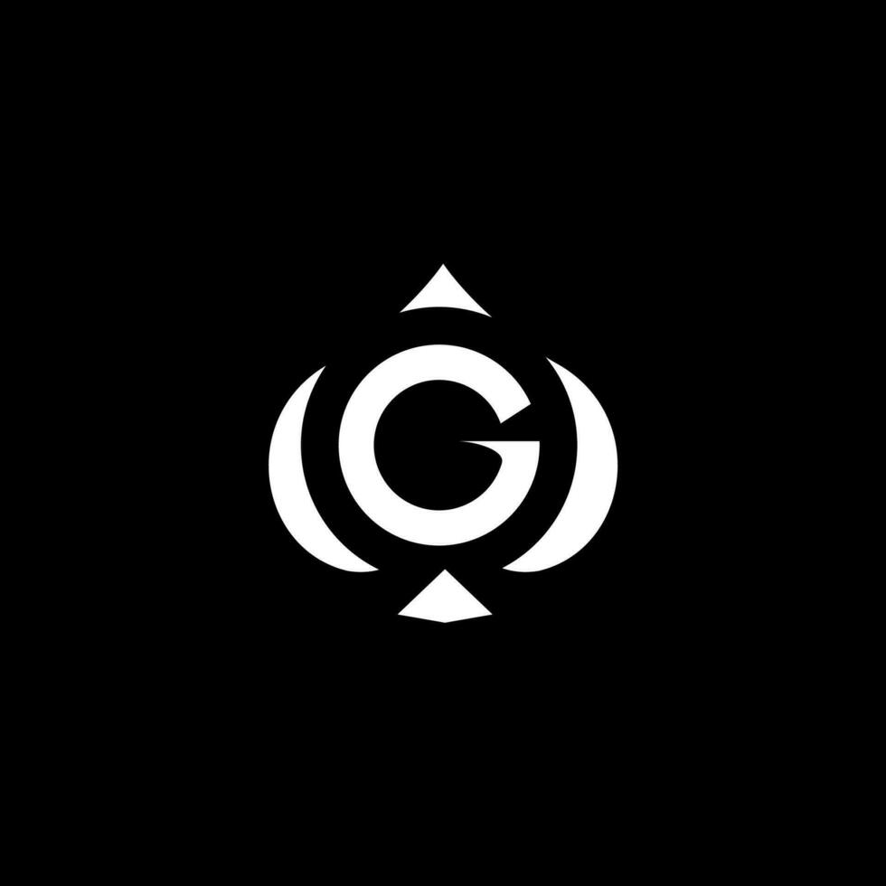Letter G Spade Logo, suitable for any business related to spade with G initial. vector Logo