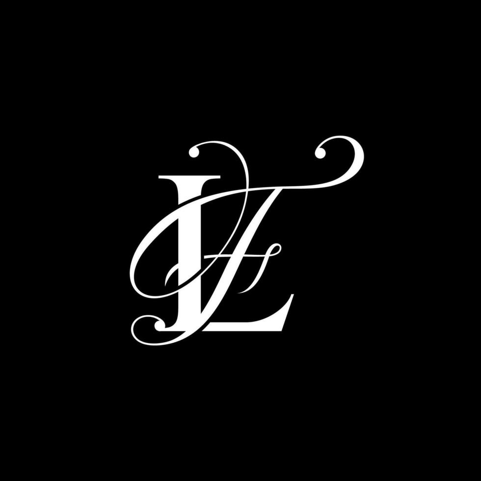 Initial letter LF, overlapping elegant monogram logo, luxury vector letter LF script logotype, LF luxury style icon