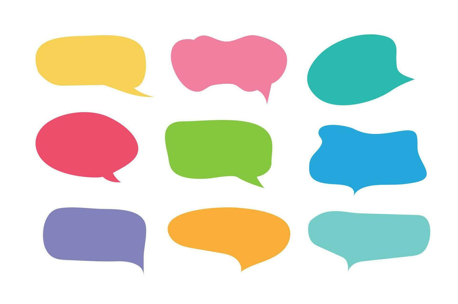 Set of callout, speech bubbles, chats, elements icons, vector illustration.