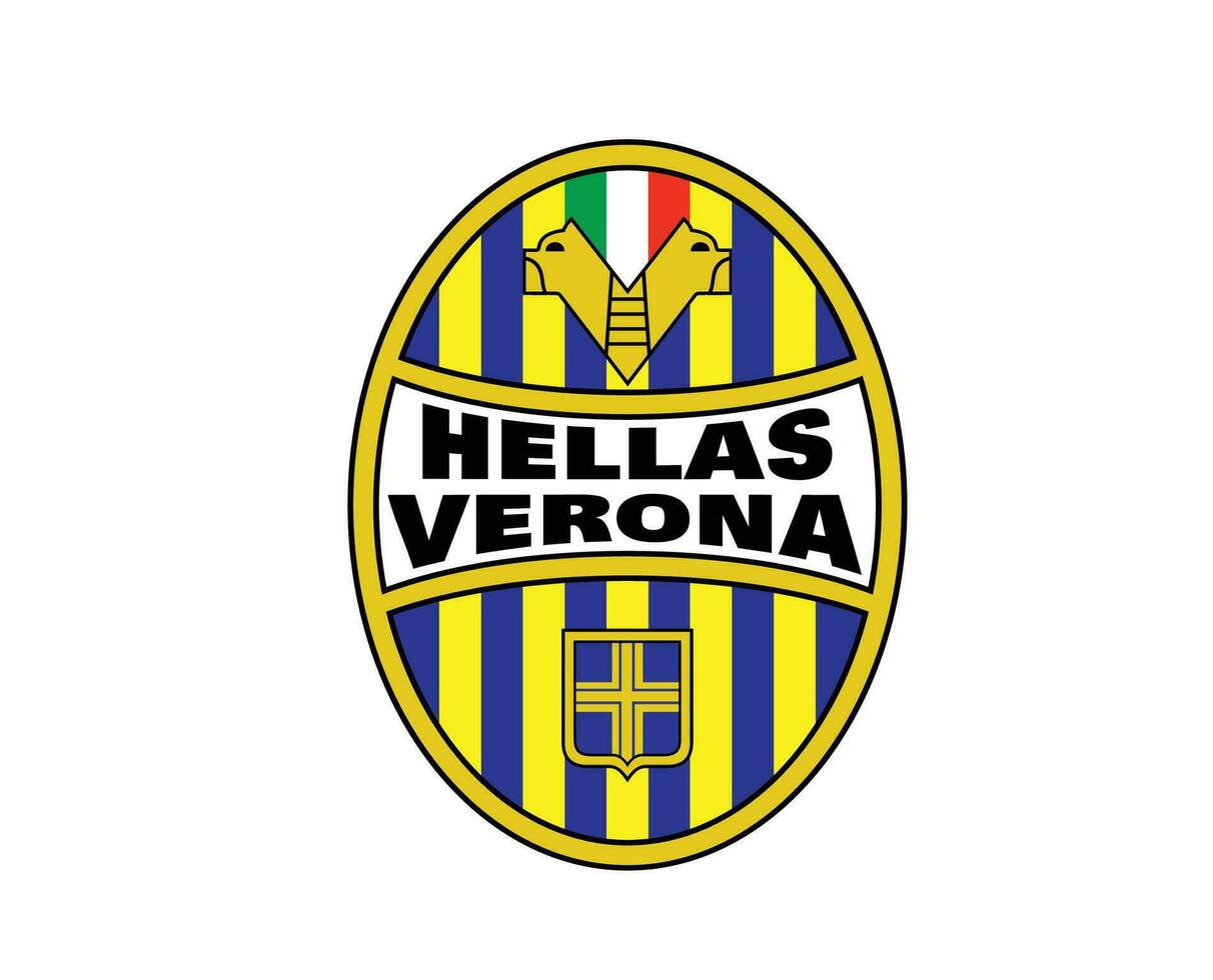 hellas Verona fc club símbolo logo serie un fútbol americano calcio Italia resumen diseño vector ilustración