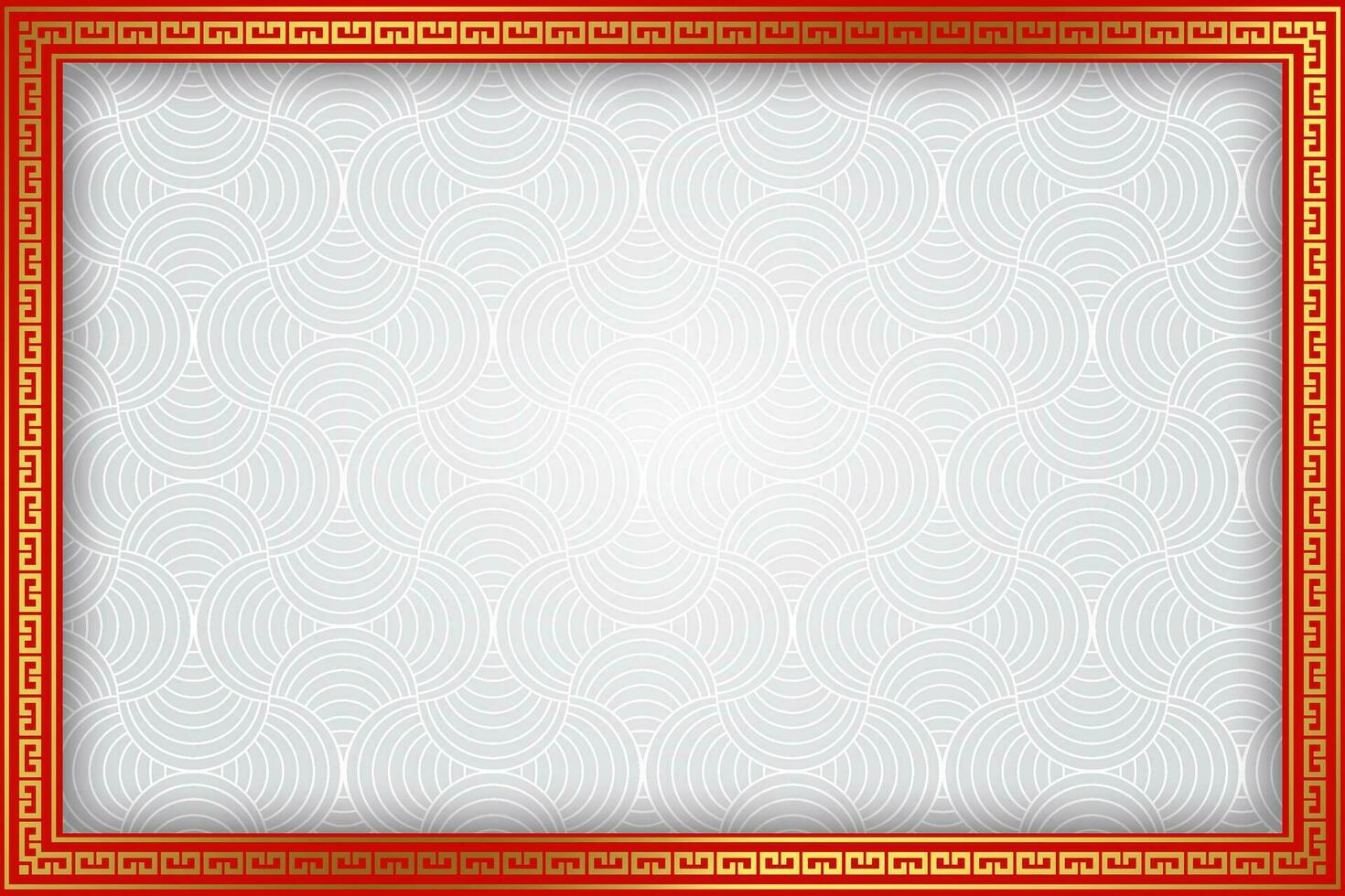 chinese new year lantern festival oriental frame window background red gold text space area template design vector