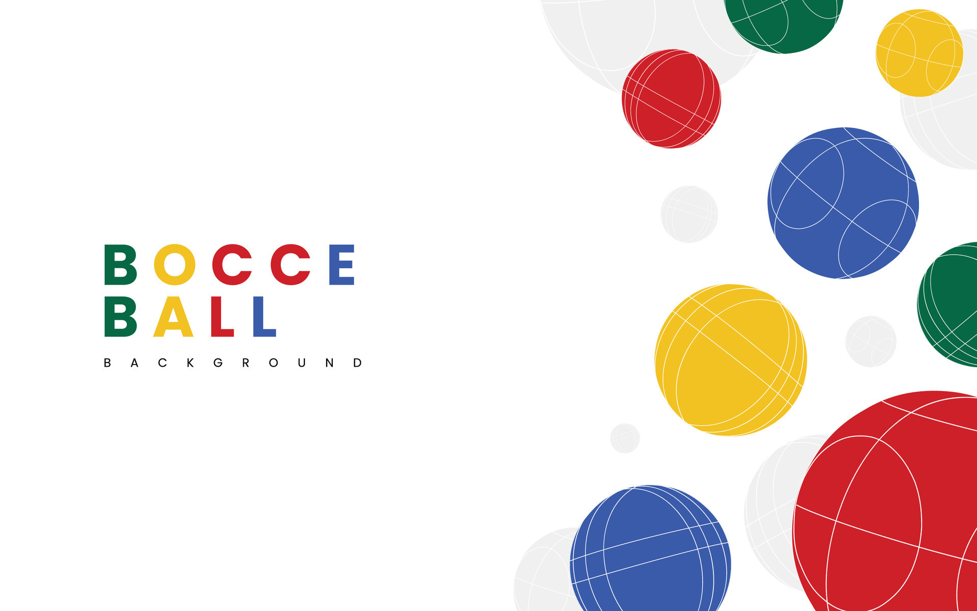 Many Colorful Bocce Ball Backgrounds Can be Used For Design Purposes