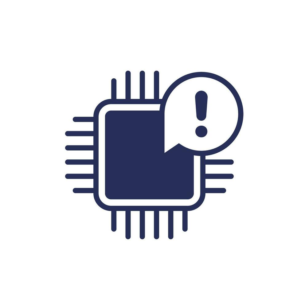 microchip supply shortage icon, vector