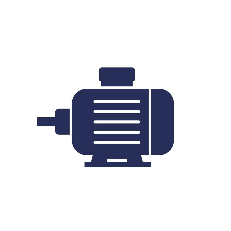 electric motor icon on white vector