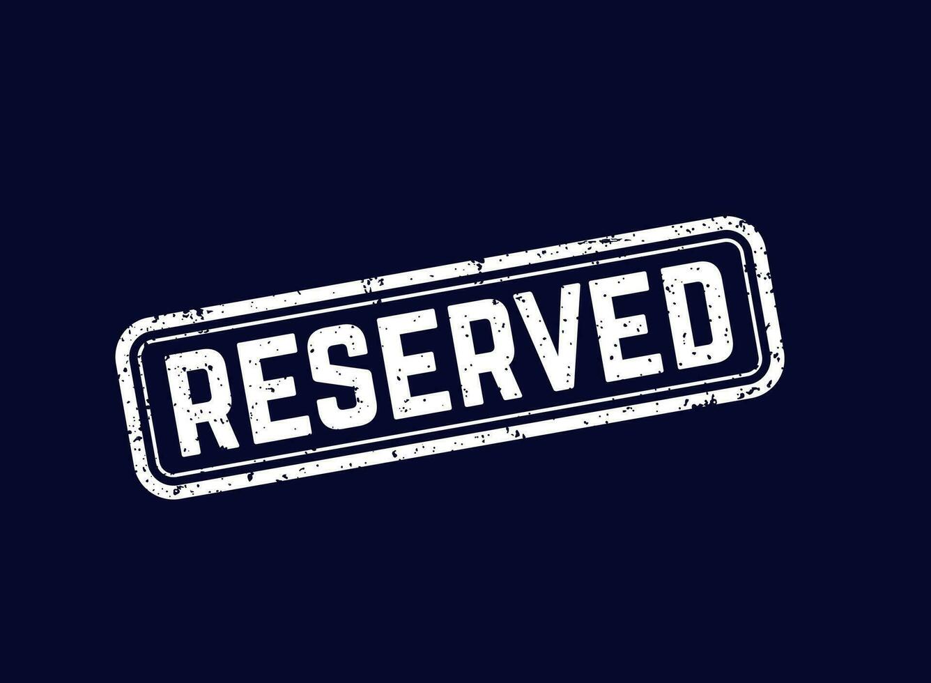 reserved sign, vector stamp design