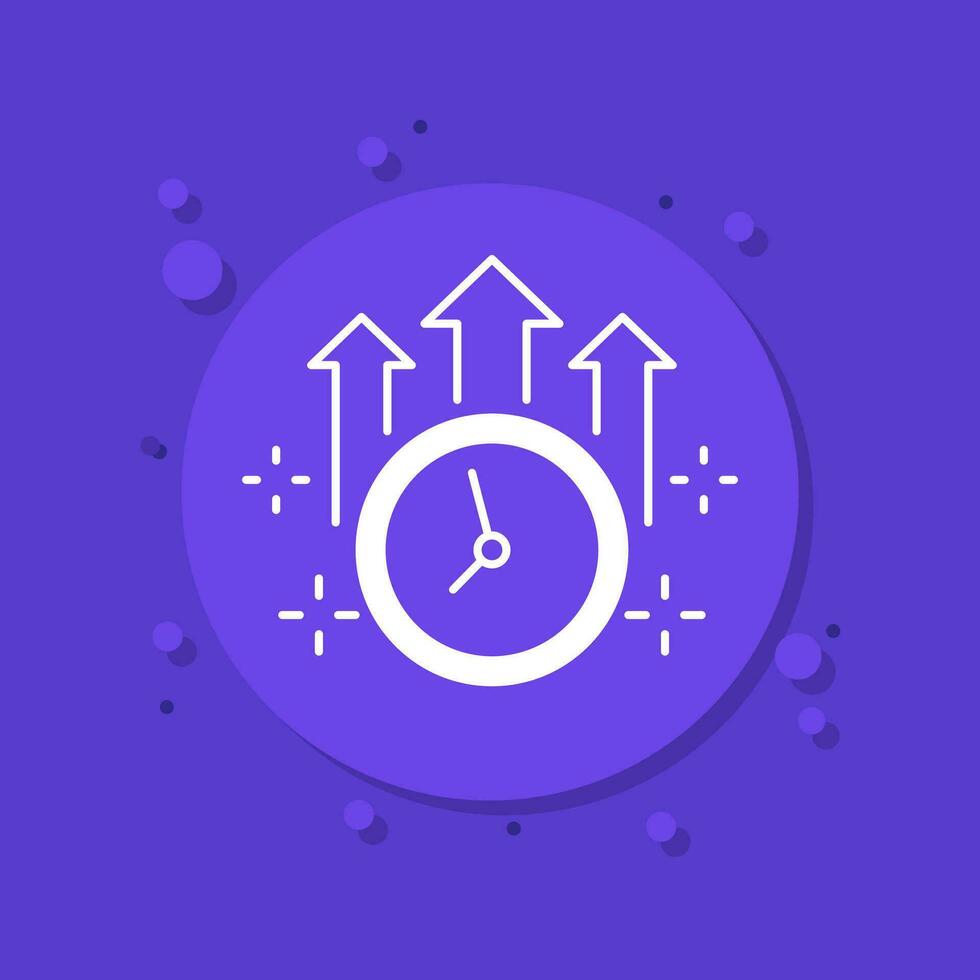 overtime icon, long working hours vector art