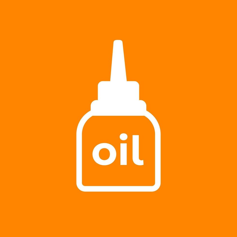 lubricant, oiler icon, vector sign