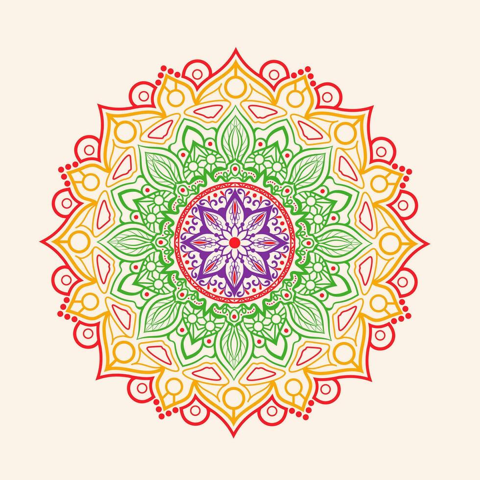 Beautiful mandala ornament design with geometric circle element made in vector Realistic Luxury mandala background beautiful mandala design illustration