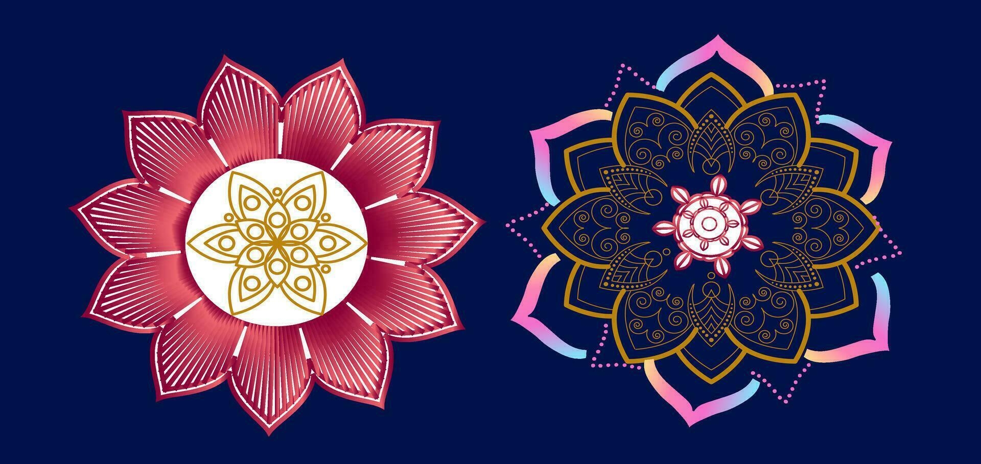 Beautiful mandala ornament design with geometric circle element made in vector Realistic Luxury mandala background beautiful mandala design illustration