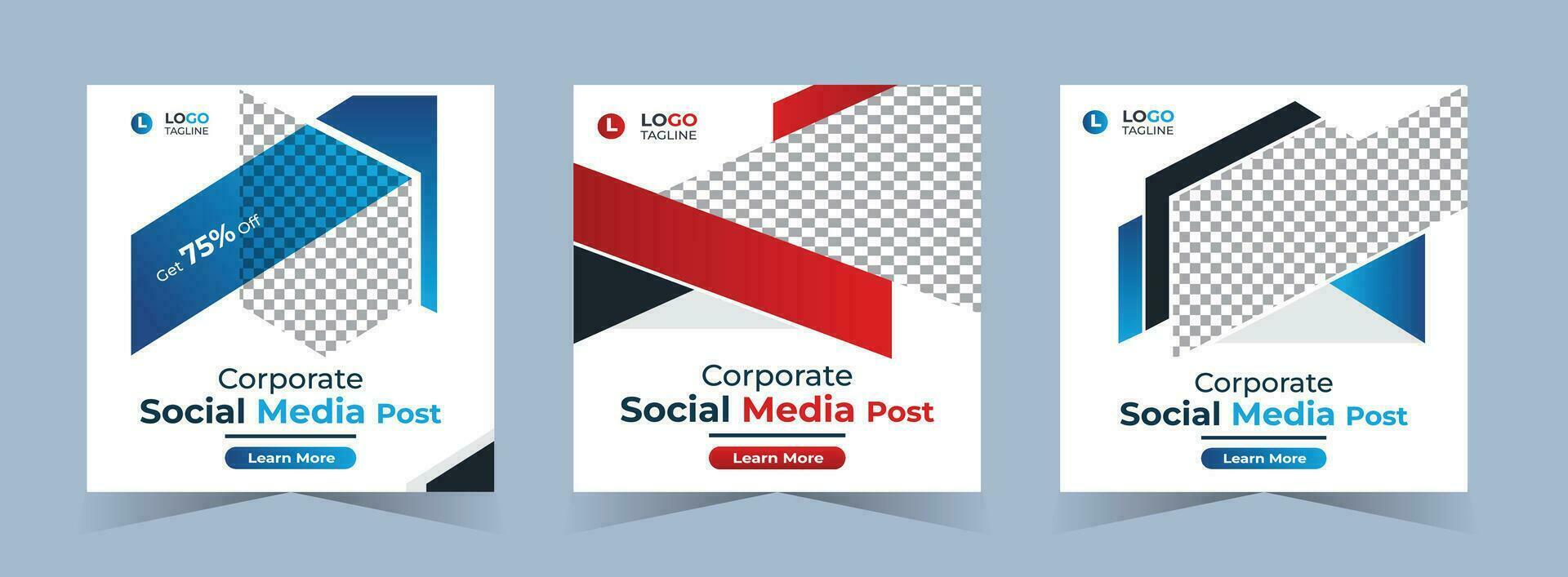 Digital business marketing banner for square social media Instagram post template vector