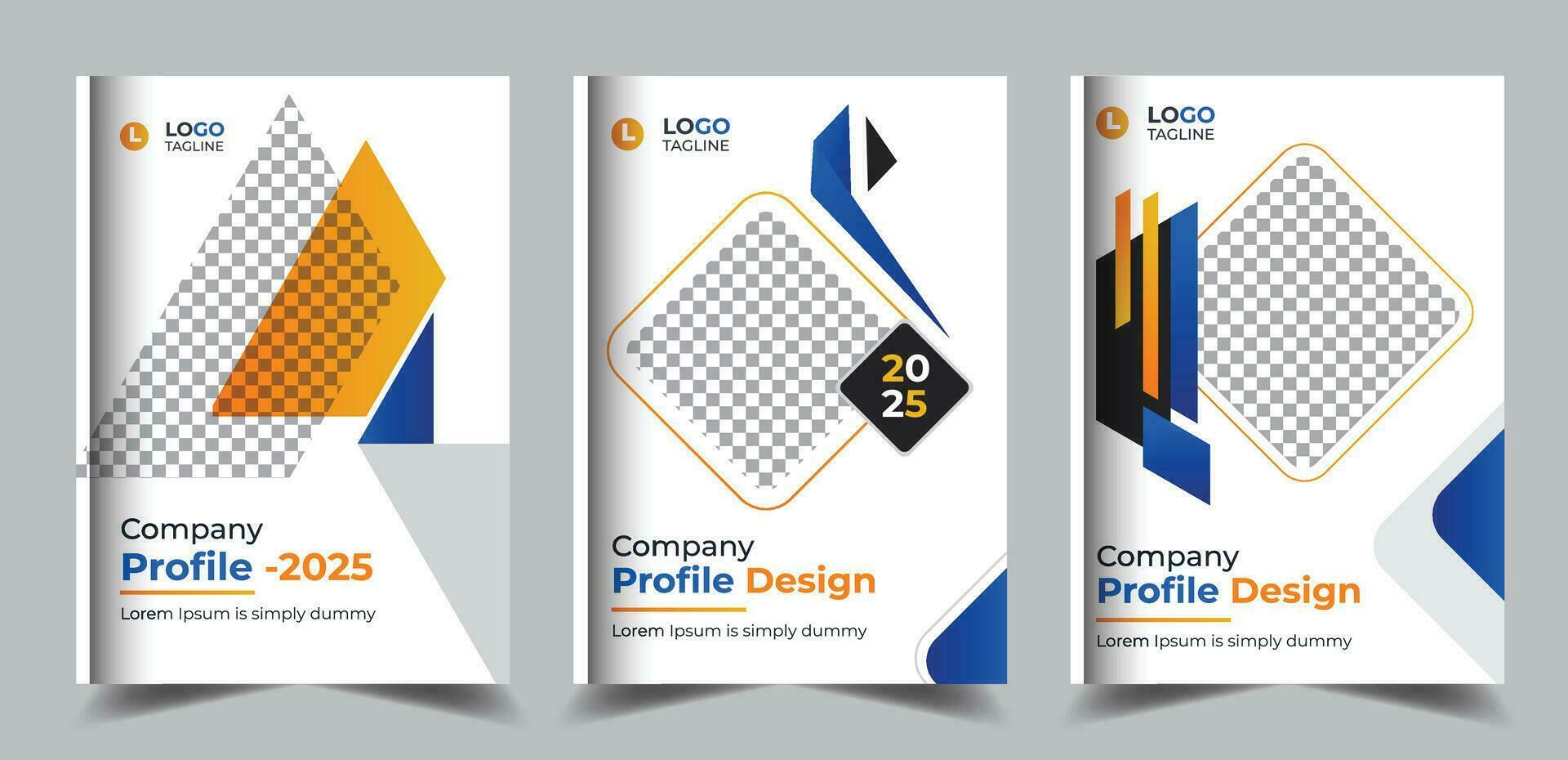 Corporate modern company annual report, business brochure cover or book cover design vector