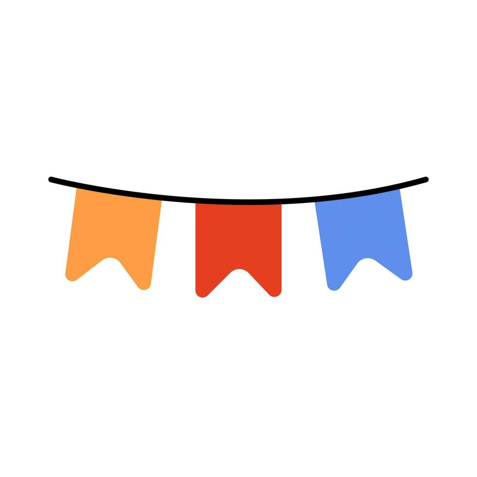 Cute small garland. vector