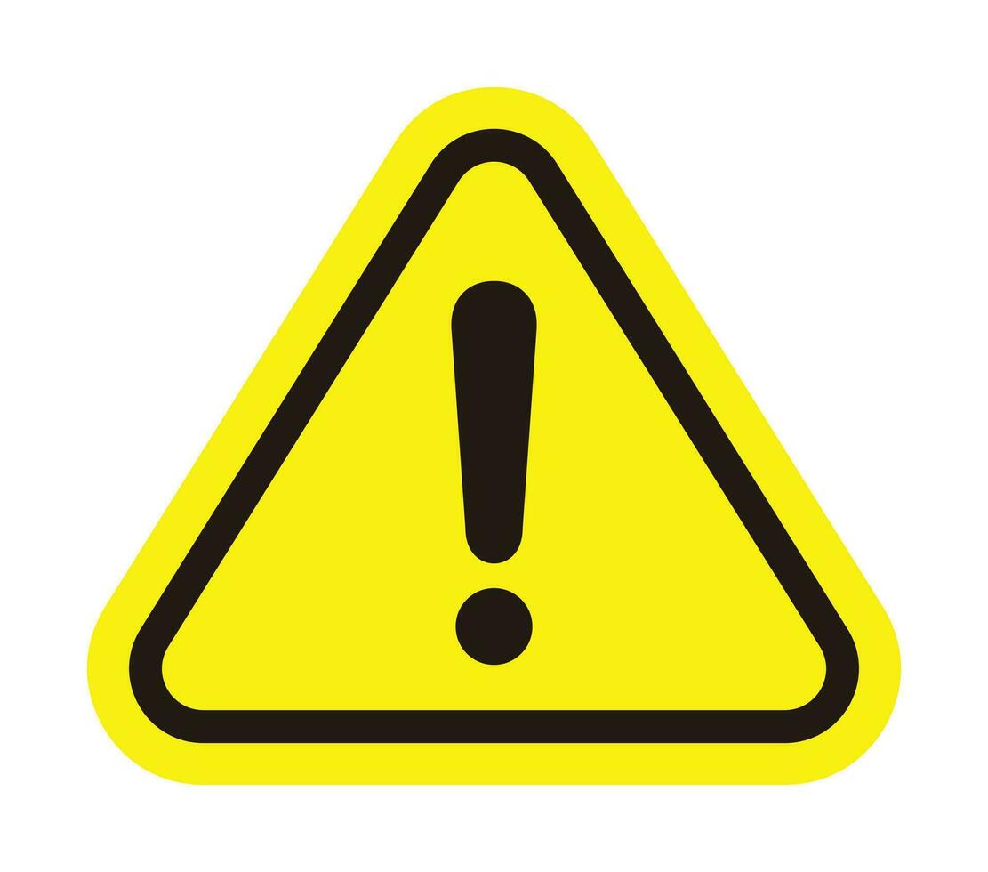 vector danger sign, warning sign, attention sign, exclamation mark. hazard warning icon. design for app and web
