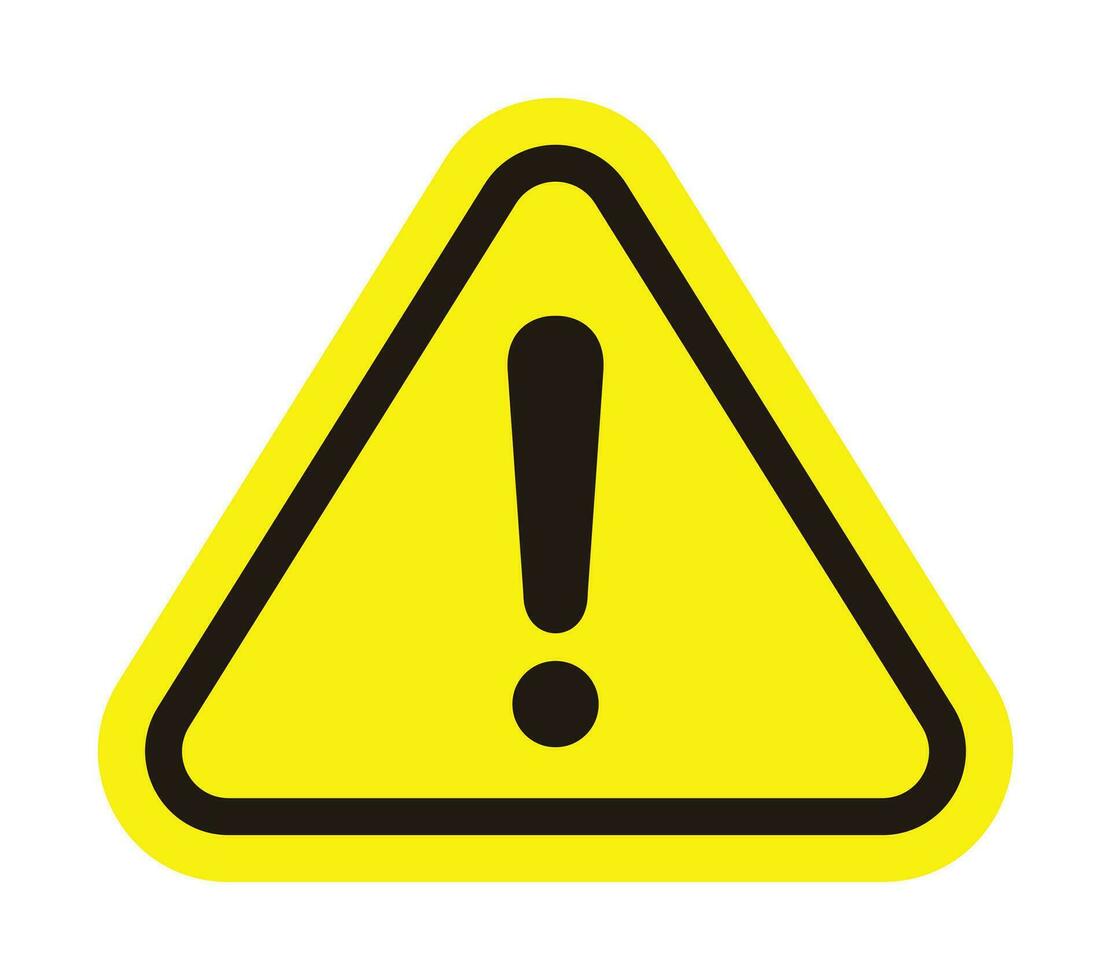 vector danger sign, warning sign, attention sign, exclamation mark. hazard warning icon. design for app and web