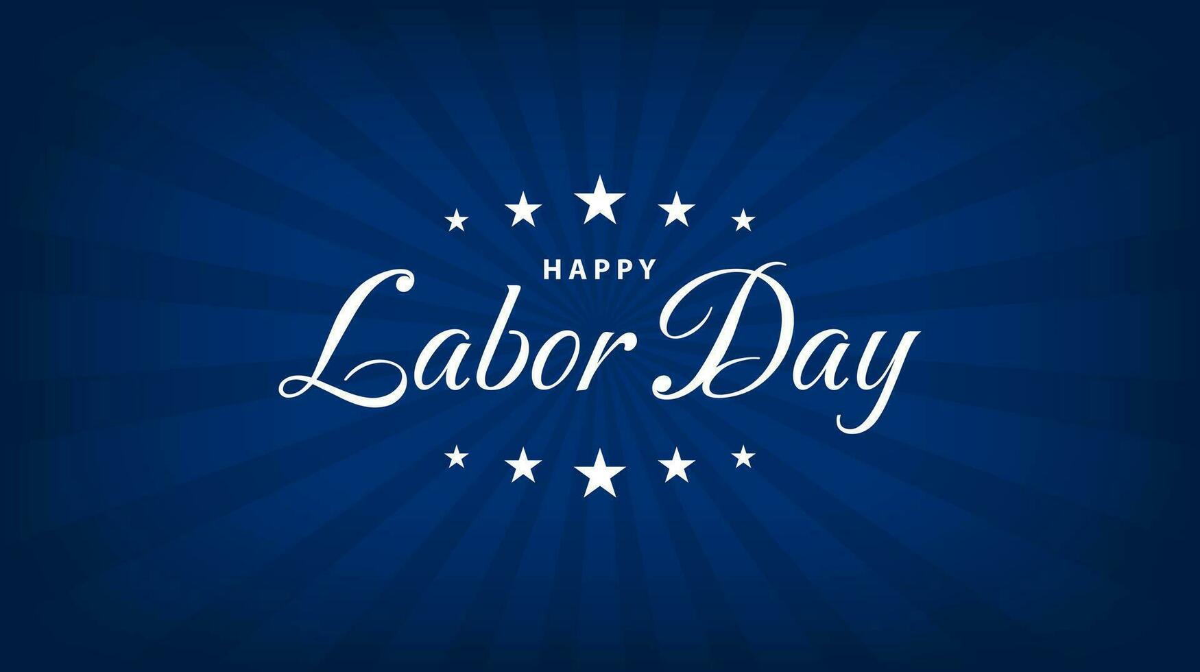 Happy labor day text background. Labor day celebration greeting card. Vector illustration