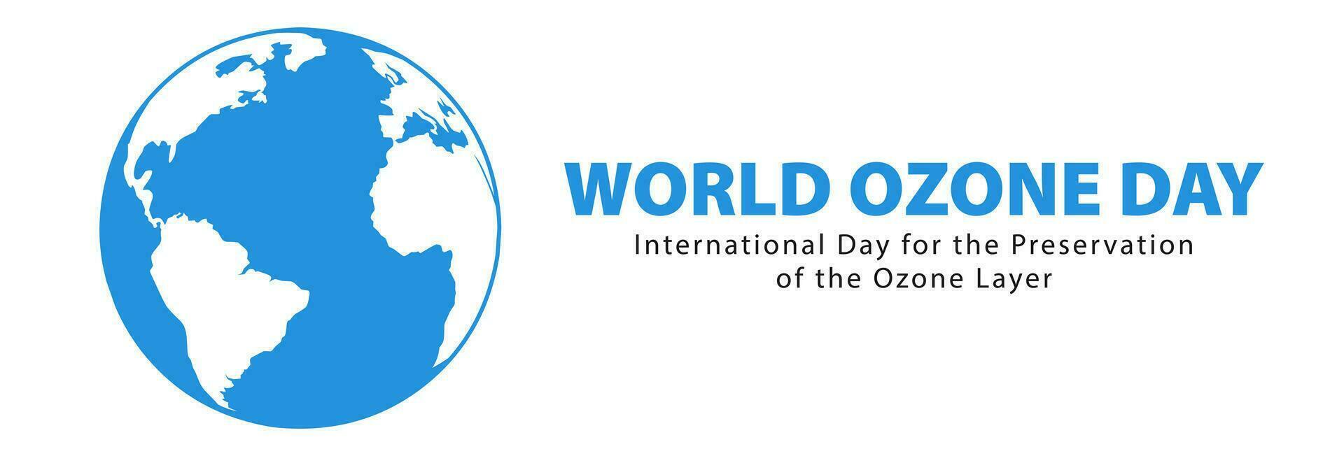 International day of preservation of the ozone layer, September 16th. World ozone day concept design. Vector illustration