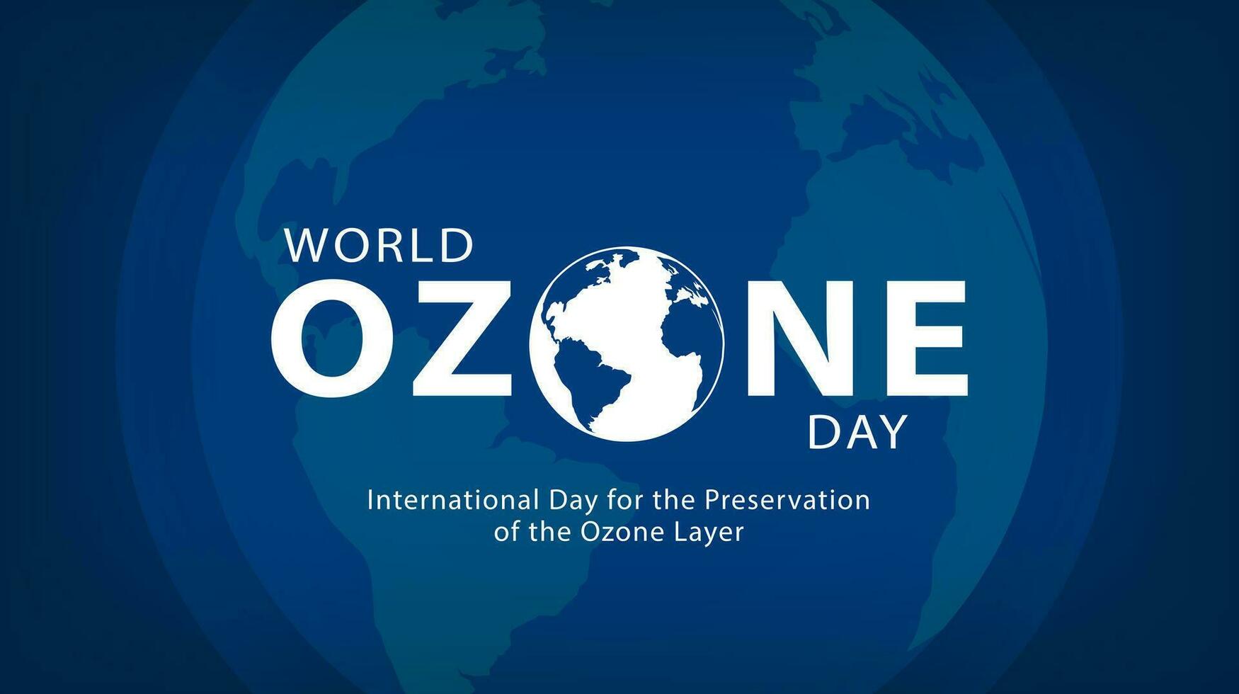 International day for the preservation of the ozone layer, 16 September. World ozone day concept design. Banner, poster, card and background template. Vector illustration