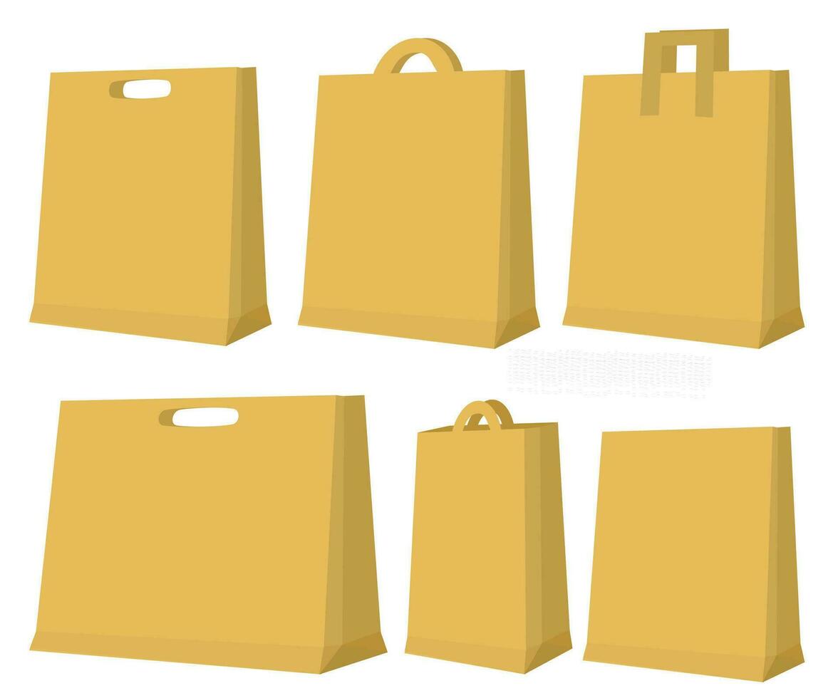 Paper Bag Element Collection vector