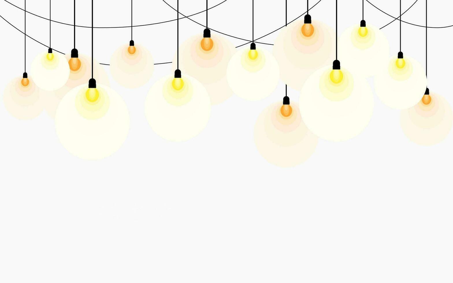 Hanging Light Bulb Decoration vector