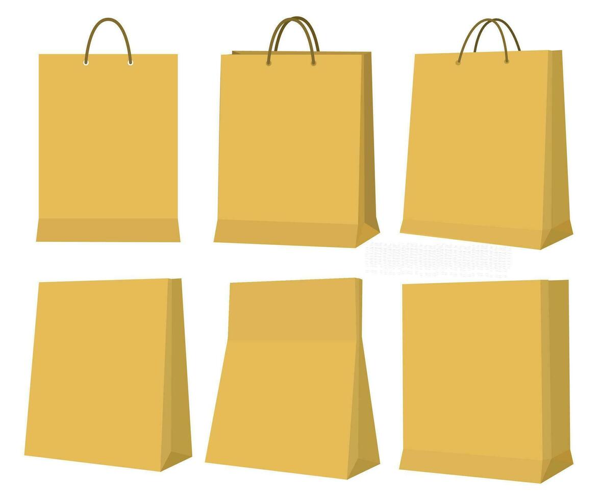 Paper Bag Element Collection vector