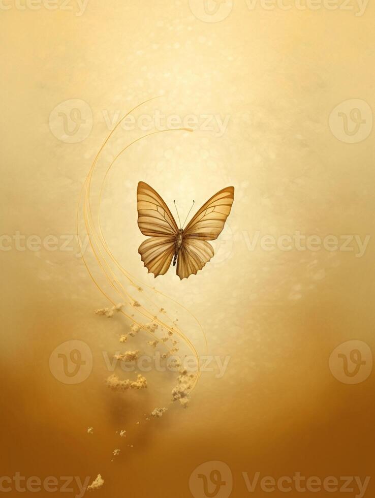 AI Generative Amazingly beautiful delicate soft butterfly on a