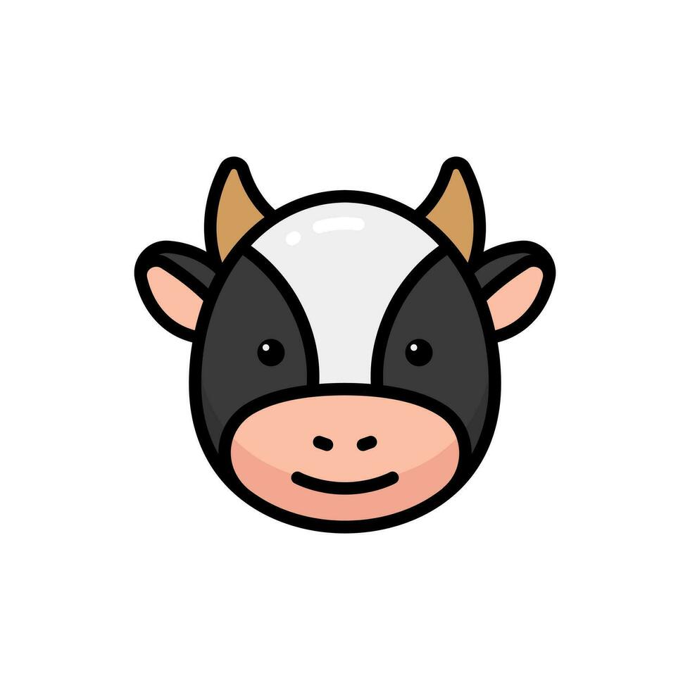 Simple Cow lineal color icon. The icon can be used for websites, print templates, presentation templates, illustrations, etc vector