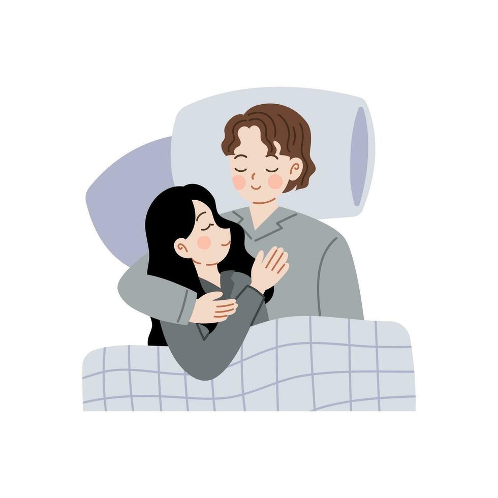 Couple do romantic things together vector