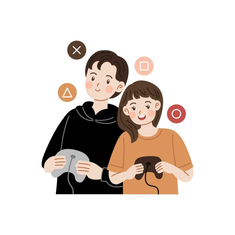 Couple do romantic things together vector