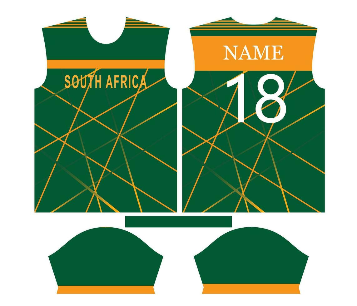 sur África Grillo equipo Deportes niño diseño o sur África Grillo jersey diseño vector