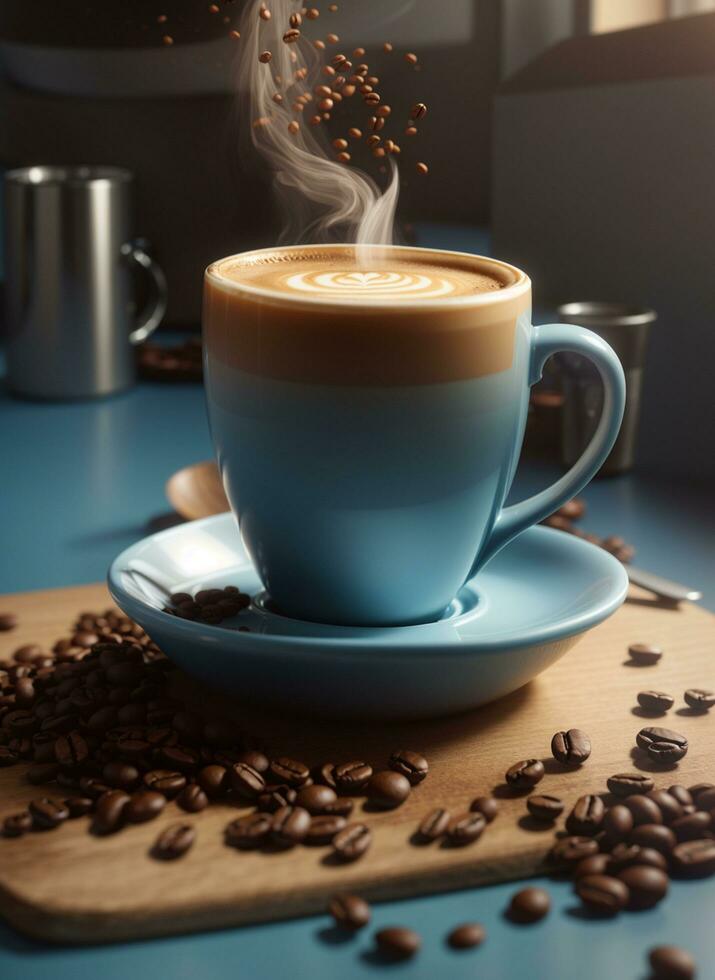 coffee day,ai generative photo