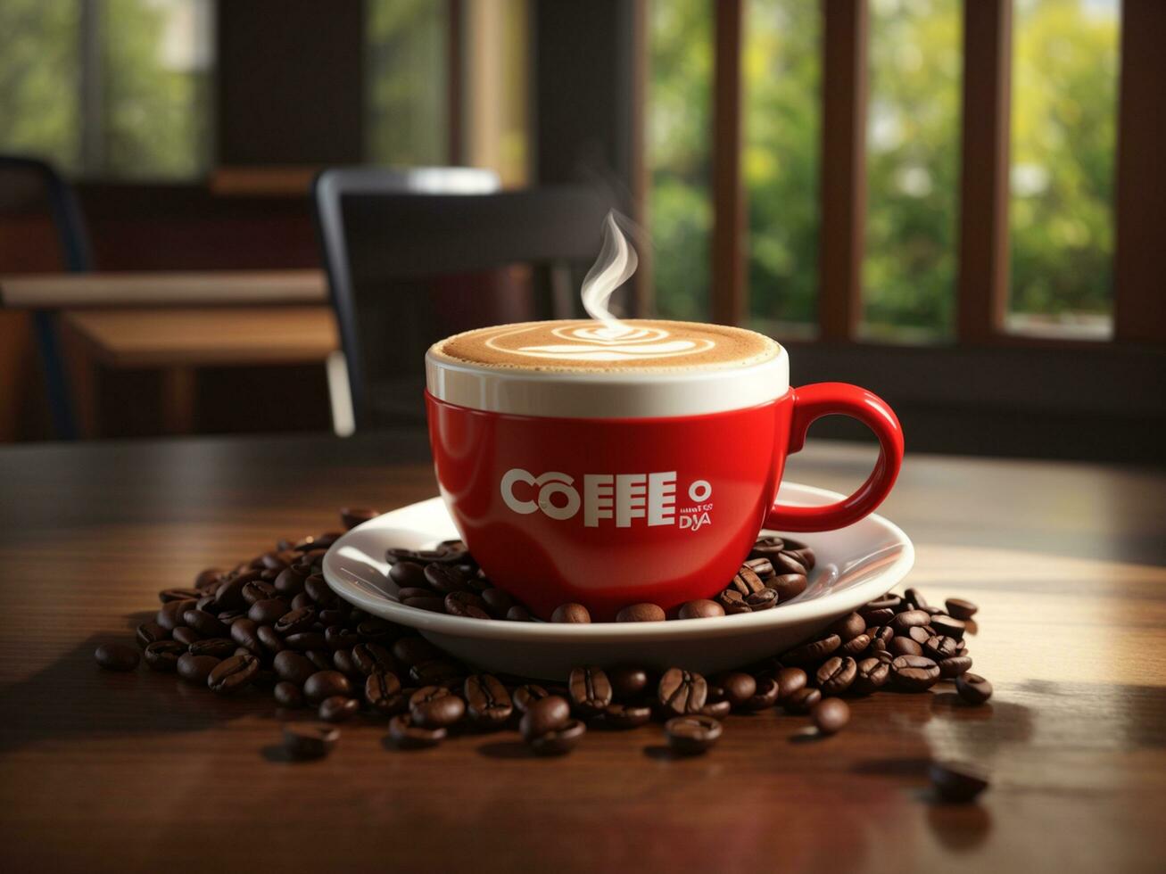 coffee day,ai generative photo