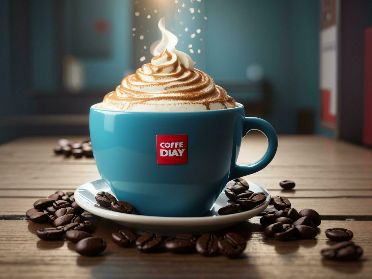coffee day,ai generative photo
