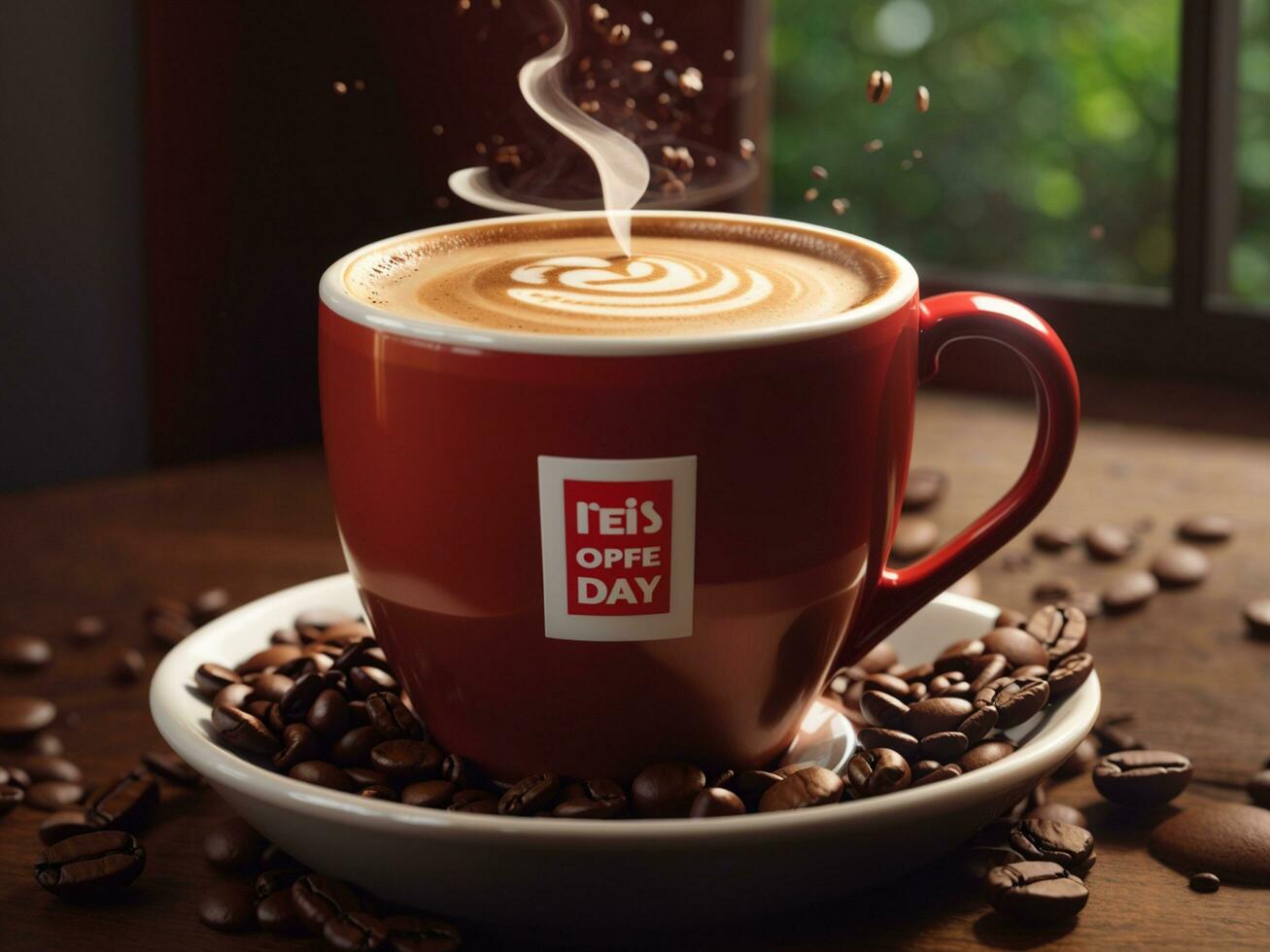 coffee day,ai generative photo