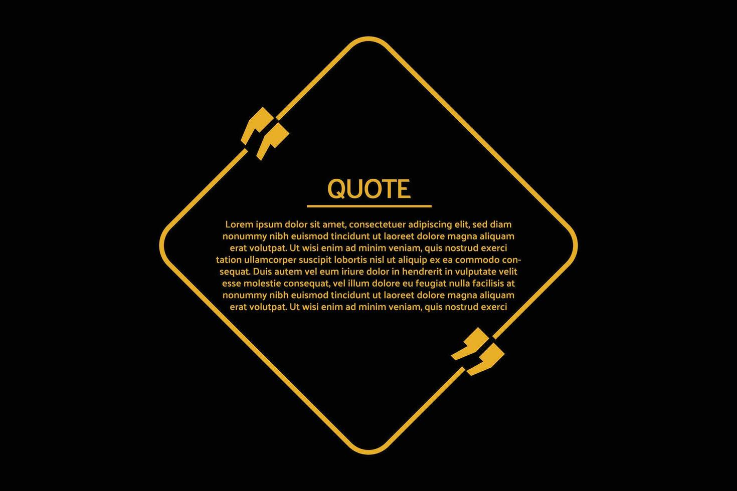 Quotes or testimonial blank template design vector