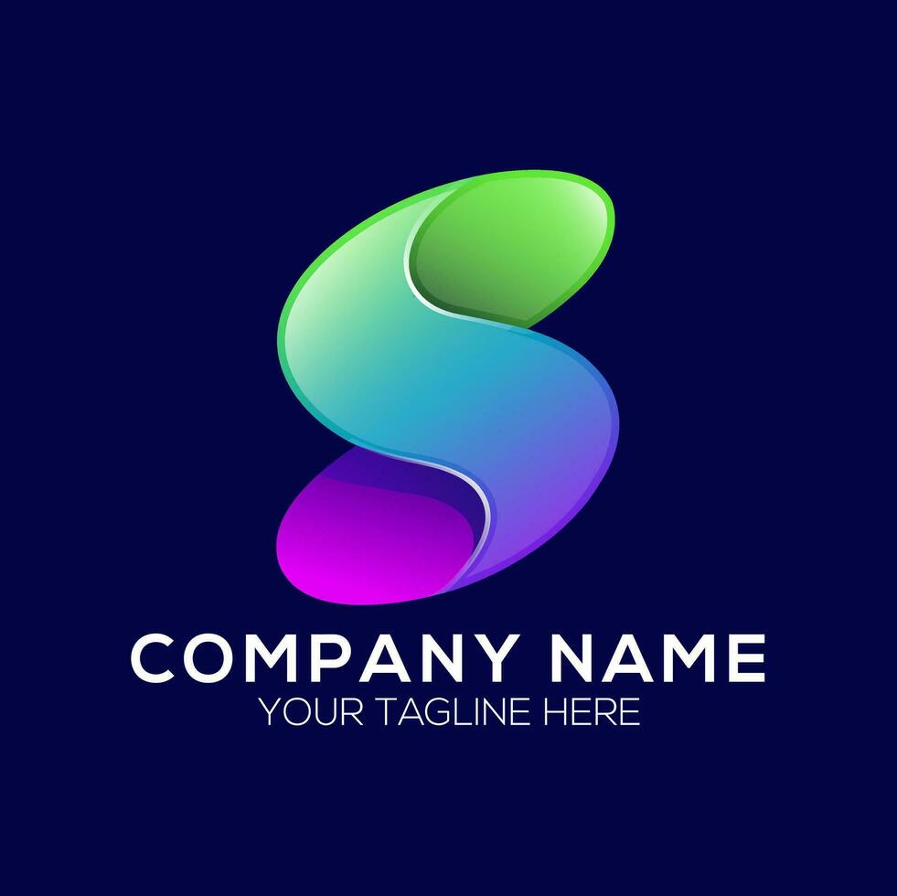 Letter S logo icon design template elements vector