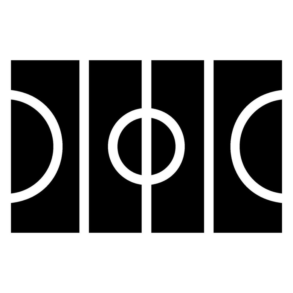 hockey field glyph icon vector