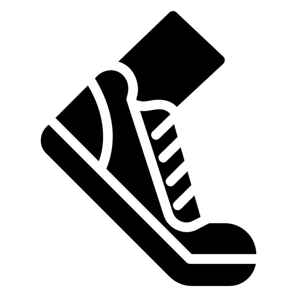 corriendo zapato glifo icono vector
