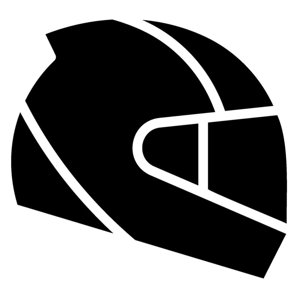 Racing Helmet glyph icon vector