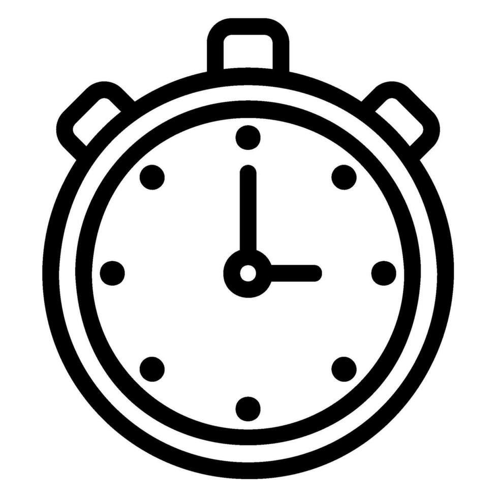 chronometer line icon vector