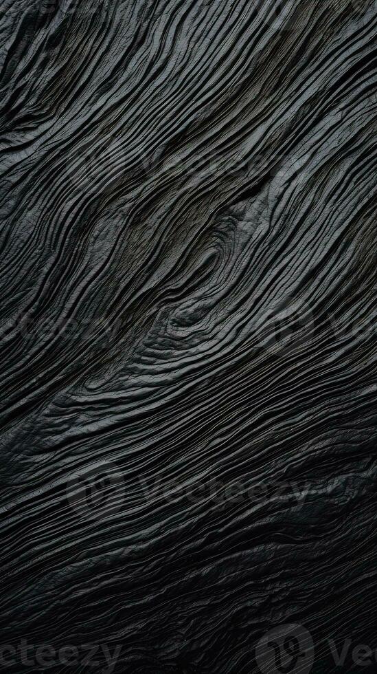 Black wooden surface texture background. ai generated photo