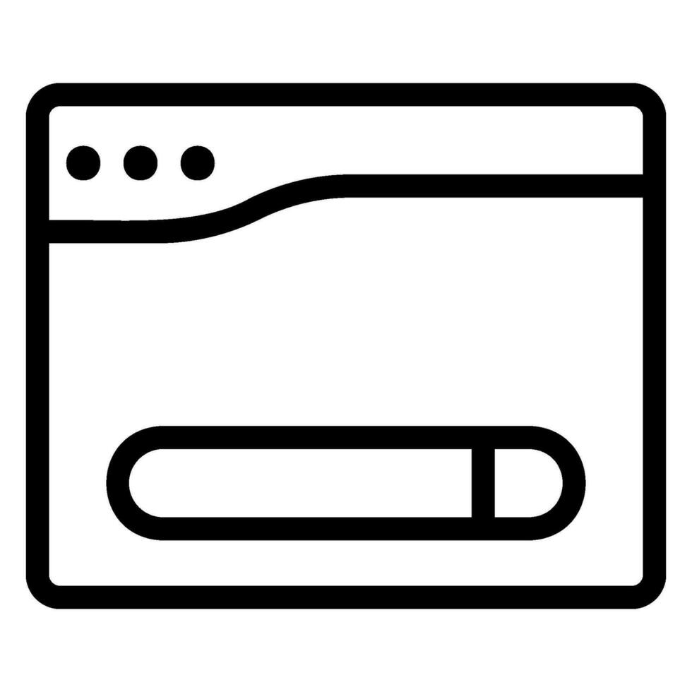 search line icon vector