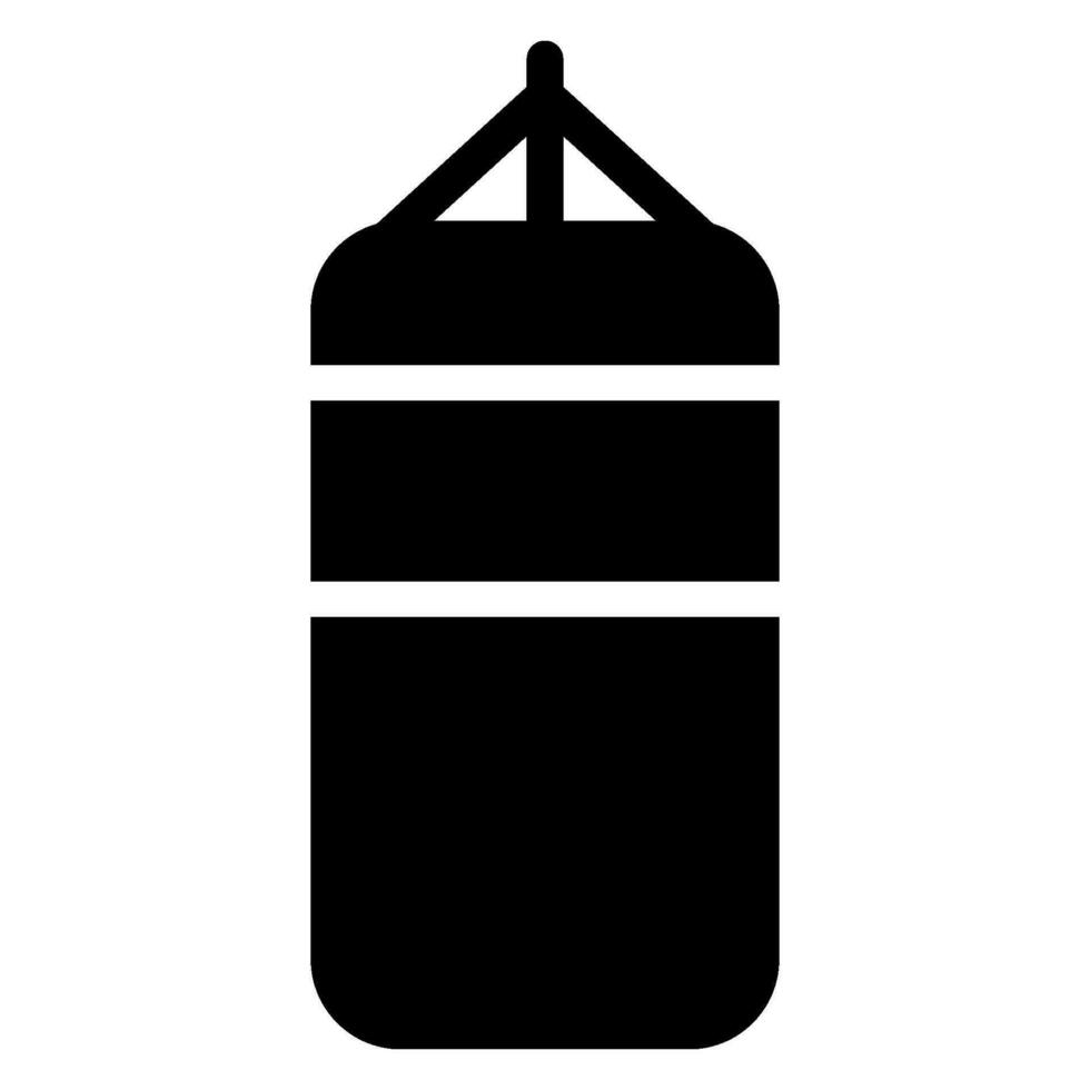 boxing bag glyph icon vector